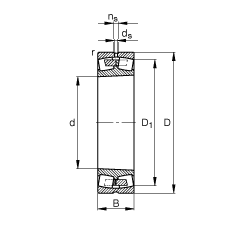 {(dio)ĝLS 24096-B-K30-MB, (j) DIN 635-2 ˜ʵҪߴ, FF 1:30