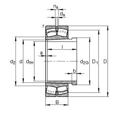{ĝLS 23038-E1A-K-M + AH3038G, (j) DIN 635-2 ˜ʵҪߴ, F׺ж